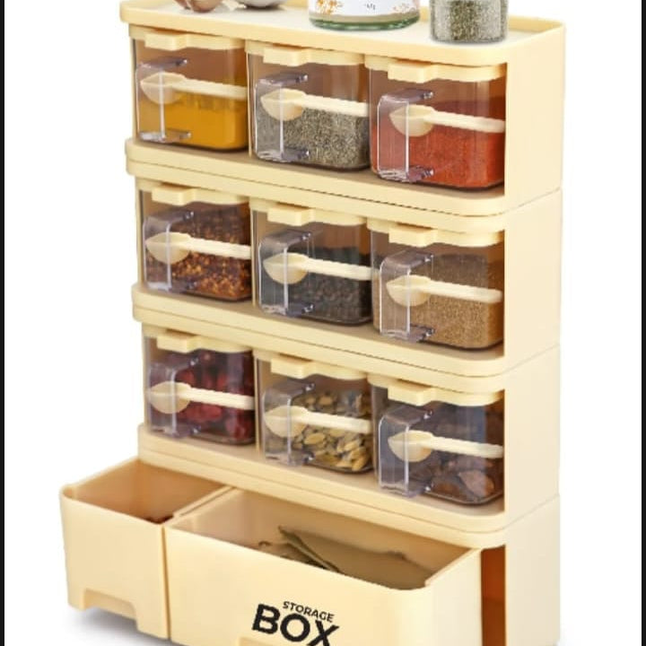 Kitchen Masala stand with storage box