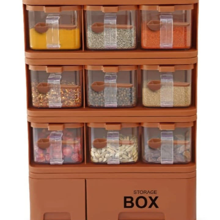 Kitchen Masala stand with storage box