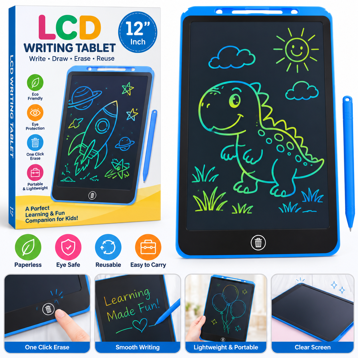LCD Writing Tablet 12 Inch