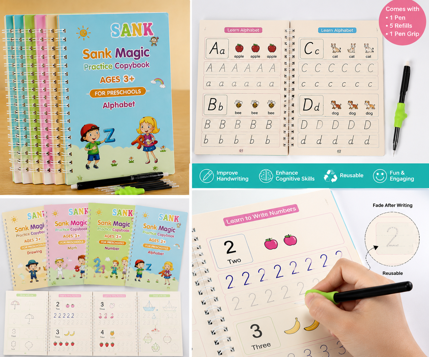 Sank Magic Practice Copybook
